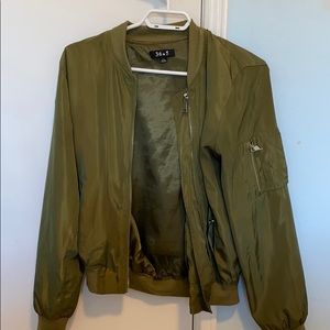 Olive Bomber Jacket